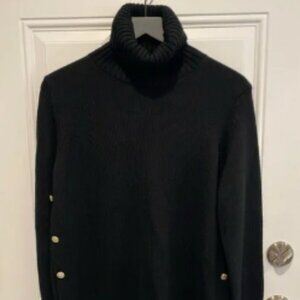 NWT Tuckernuck Sophia Black Turtleneck Sweater Size Small